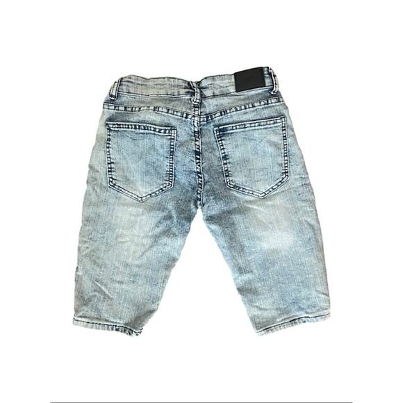 Encrypted Boys' Light Wash Denim Shorts – Size 12 - Picture 3 of 3